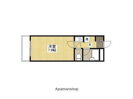 メゾンドタナカ(1K/5階)の間取り写真