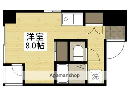 メゾン・ド・ソレイユ(ワンルーム/9階)の間取り写真