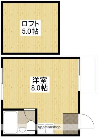 第8シティビル(ワンルーム/3階)の間取り写真