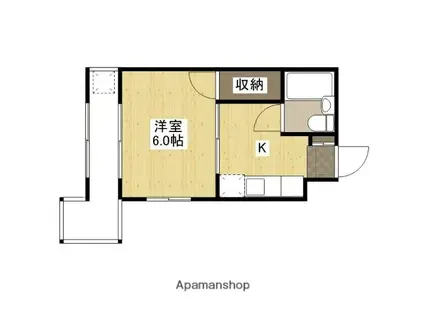 MNビル(1K/4階)の間取り写真