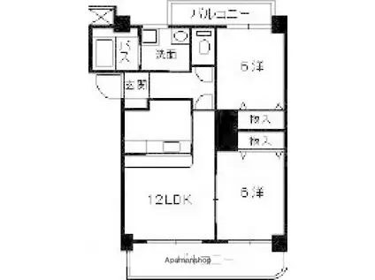 セントラル古江Ⅲ(2LDK/2階)の間取り写真