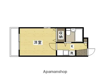 プレアデスマンションⅢ(1K/4階)の間取り写真