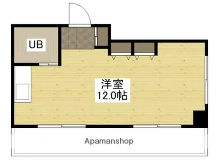 第3西林ビル(ワンルーム/8階)の間取り写真