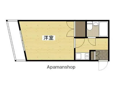 ベル天満(1K/2階)の間取り写真