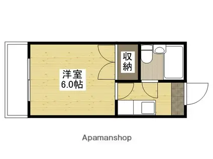 あびこビル(1K/3階)の間取り写真