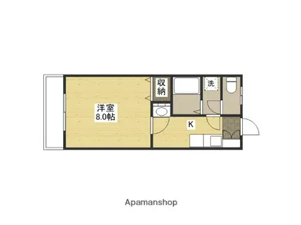 コンフォート和泉(1K/3階)の間取り写真