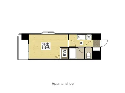 プライム出島(1K/5階)の間取り写真