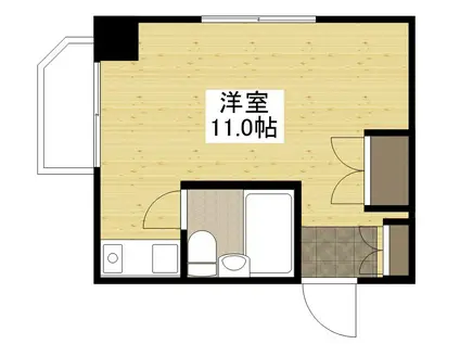 サニーベル住吉(ワンルーム/4階)の間取り写真