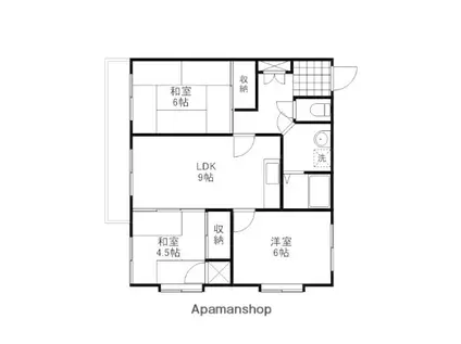 第2宮脇マンション(3DK/3階)の間取り写真