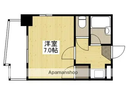 スタープラザ三篠(1K/6階)の間取り写真