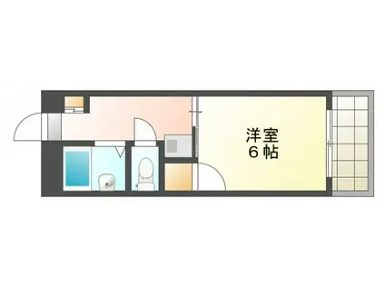 ピープルタウン八幡(1K/5階)の間取り写真