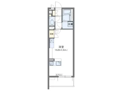 レオネクストカンタービレ(ワンルーム/1階)の間取り写真
