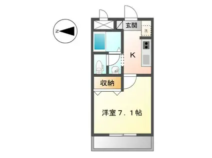 エポックメゾン(1K/2階)の間取り写真