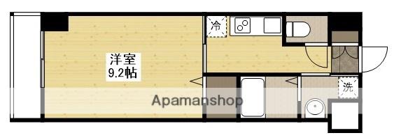 S-RESIDENCE宇品5丁目Ⅰ(1K/2階)の間取り写真