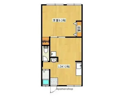 ハイム藤(1LDK/2階)の間取り写真