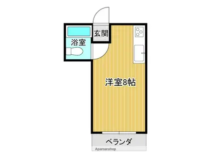 CREEK堺町(ワンルーム/4階)の間取り写真