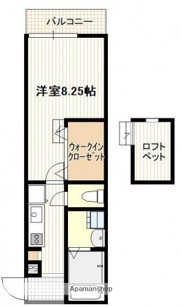 宝樹アダム(1K/3階)の間取り写真