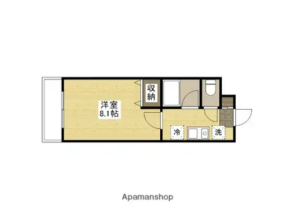 レジデンス山崎(1K/3階)の間取り写真