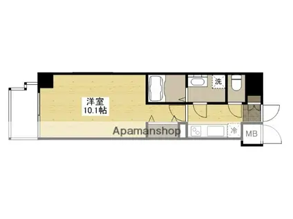 プレディアスタイル紙屋町(1K/7階)の間取り写真