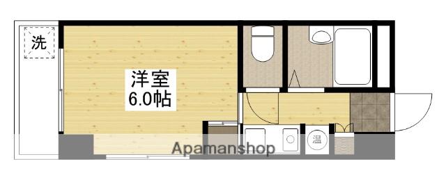 第3ガーデンビル(1K/3階)の間取り写真