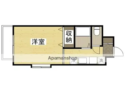 第11田中興産ビル(1K/5階)の間取り写真