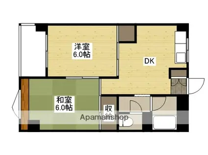 第2星野マンション(2DK/3階)の間取り写真
