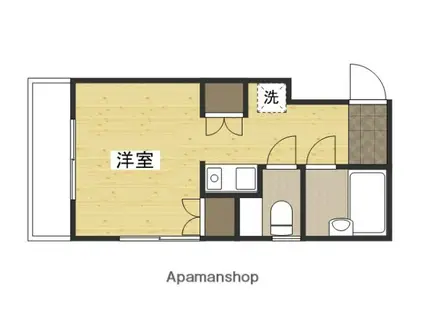 ライフプラス五日市三宅(ワンルーム/1階)の間取り写真