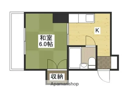 山本ビル(1K/4階)の間取り写真