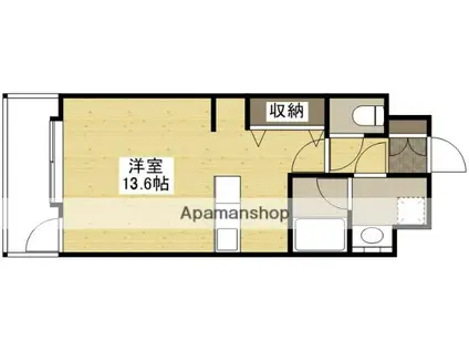 ウェスティン鉄砲町(ワンルーム/5階)の間取り写真