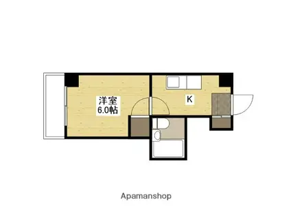 ハーシオンフルタⅠ(1K/5階)の間取り写真