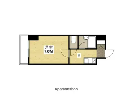 Fビル井口(1K/2階)の間取り写真