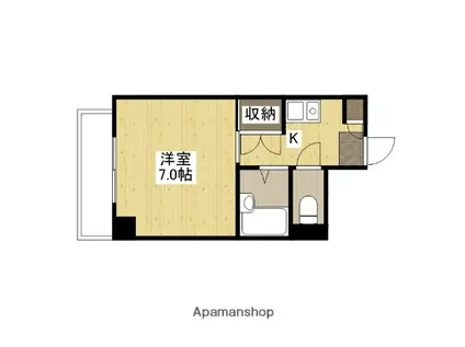 FUJIビル(1K/2階)の間取り写真