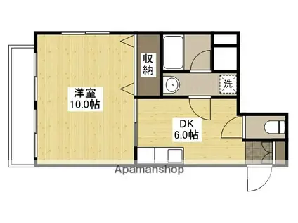 グランドメゾン西本(1DK/5階)の間取り写真