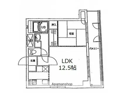 ヴィゴレ(1LDK/2階)の間取り写真