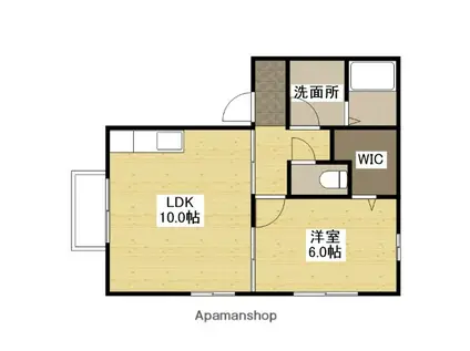 ルピナス(1LDK/2階)の間取り写真