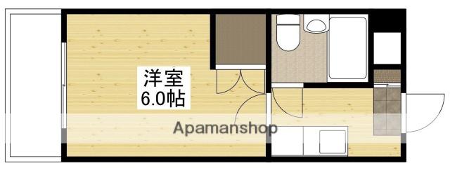 第6若宮ビル(1K/2階)の間取り写真