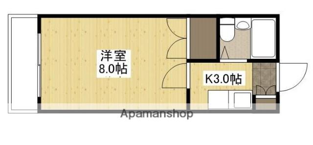 エステート平成(1K/2階)の間取り写真