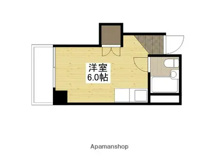 プログレス本川(ワンルーム/2階)の間取り写真