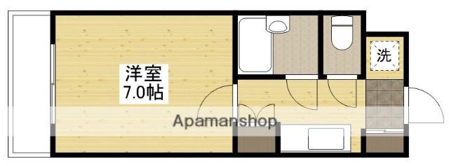 第5和秀ビル(1K/2階)の間取り写真
