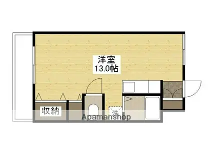 第2二神ビル(ワンルーム/3階)の間取り写真