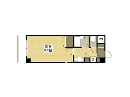 GRACE榎町(1K/5階)の間取り写真