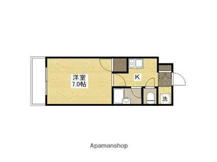 コラールM・S(1K/5階)の間取り写真