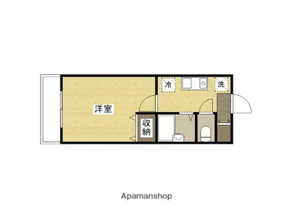田中興産第12ビル(1K/2階)の間取り写真