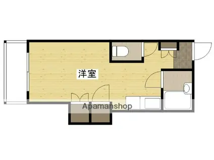 第2石井ビル(ワンルーム/5階)の間取り写真