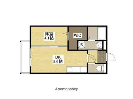 メゾンS・K Ⅱ(1LDK/1階)の間取り写真