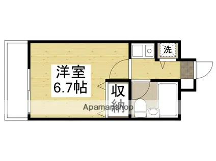 ダイアパレス昭和町(1K/3階)の間取り写真