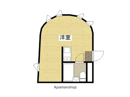 メゾン香川(ワンルーム/3階)の間取り写真
