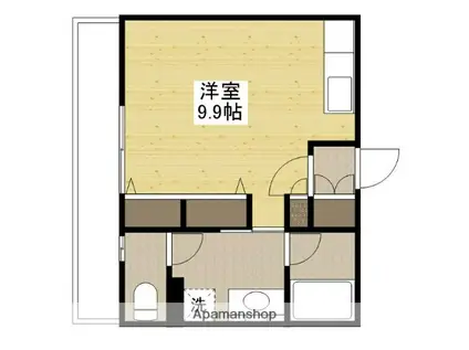 DOLCE CENTRO(ワンルーム/5階)の間取り写真