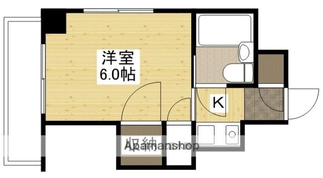 アルテミス安芸(1K/4階)の間取り写真