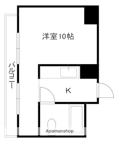 SNOW HOUSE(1K/5階)の間取り写真